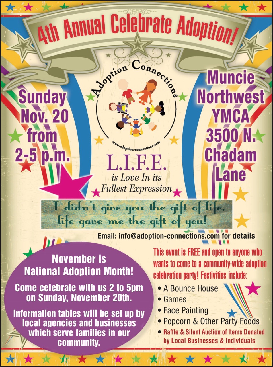4th Annual Celebrate Adoption! is on November 20th